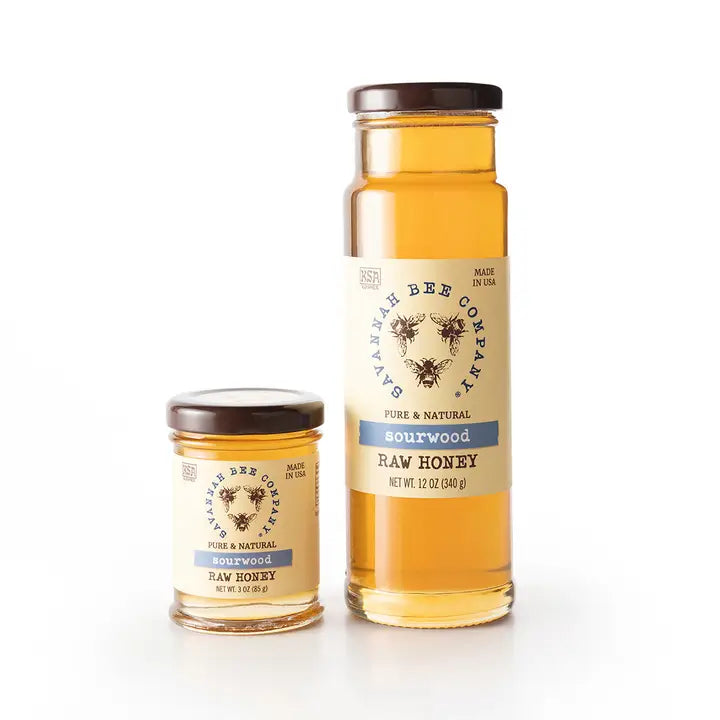PREMIUM QULITY 100% NATURAL UNFILTERED PURE, Natural, Raw Honey “Raw Sourwood Honey – 12oz Jar