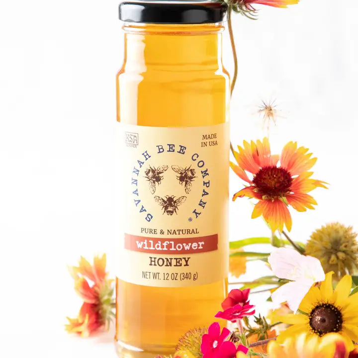 PREMIUM QULITY 100% NATURAL UNFILTERED PURE, Natural, Raw Honey Wildflower – 12oz